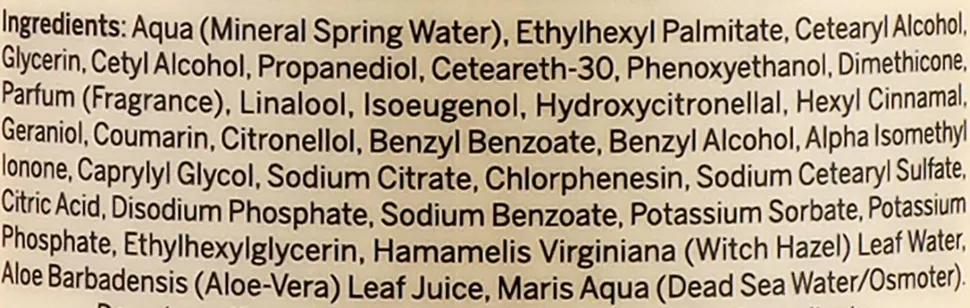 Körperlotion mit nährstoffreichem Wasser aus dem Toten Meer
