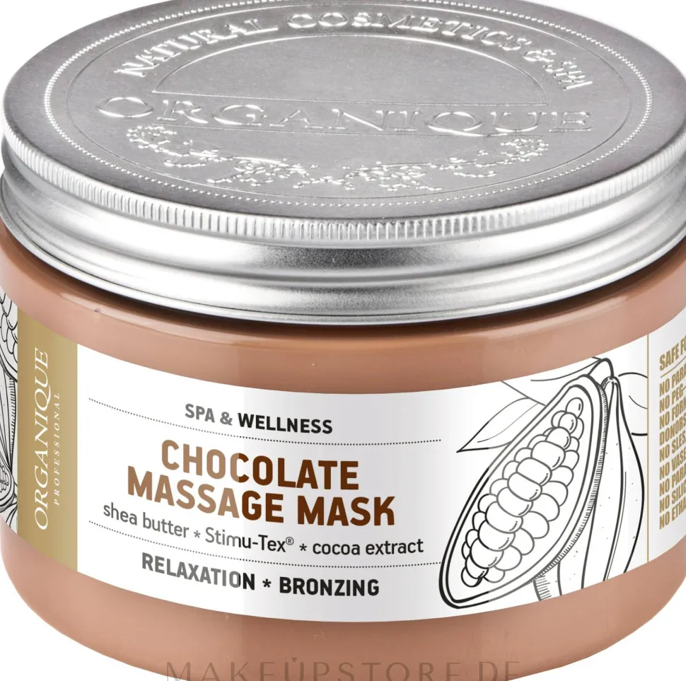 Körpermassage-Maske mit Schokolade