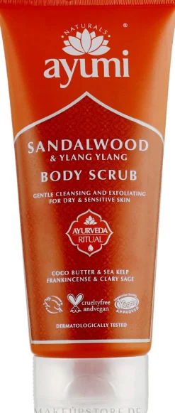 Körperpeeling mit Sandelholz und Ylang-Ylang