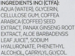 Körperserum Ginseng und grüner Kaffee 6 %