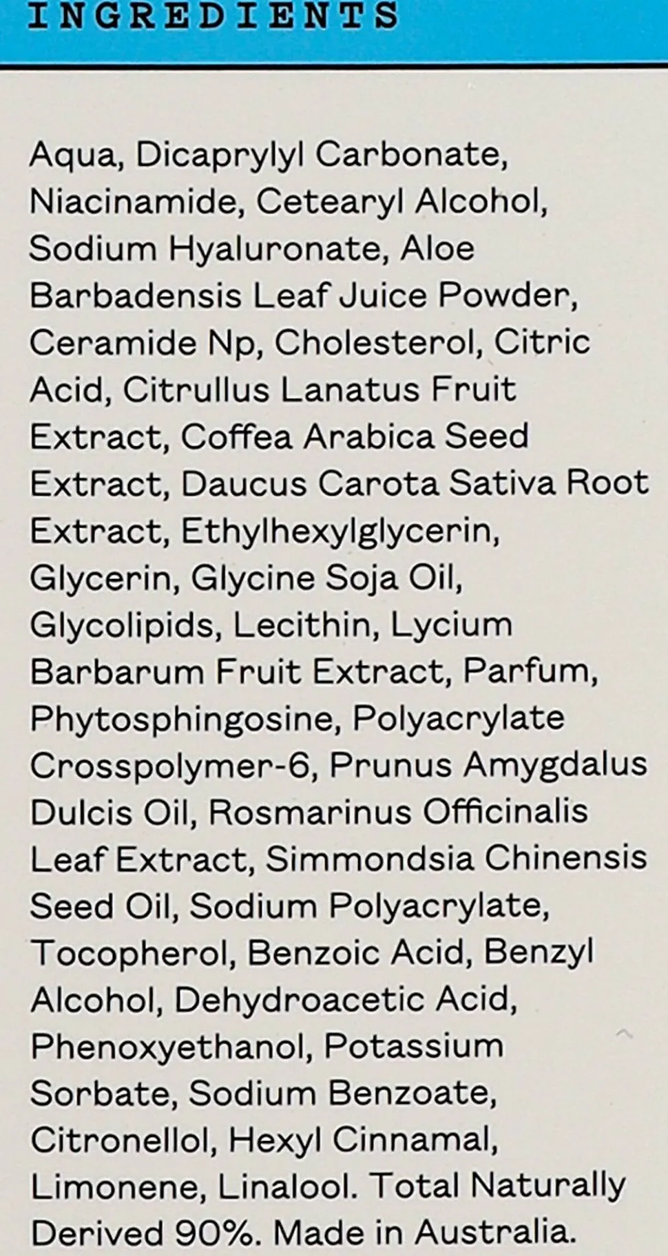 Körperserum mit Hyaluronsäure