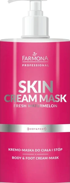 Körper- und Fußcrememaske mit Wassermelonenaroma