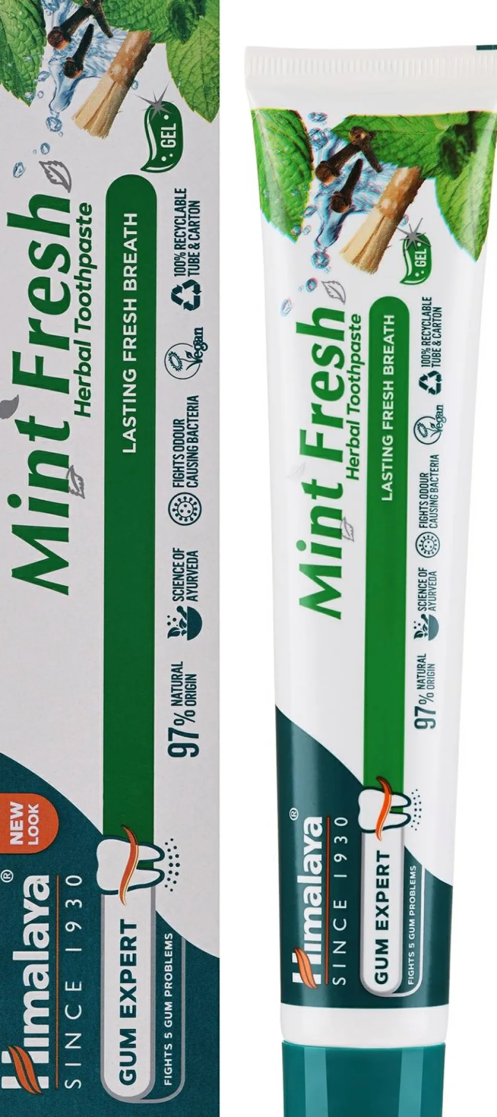 Kräuter-Zahnpasta für frischen Atem und gesundes Zahnfleisch Mint Fresh