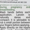 Lanolin für empfindliche Brustwarzen
