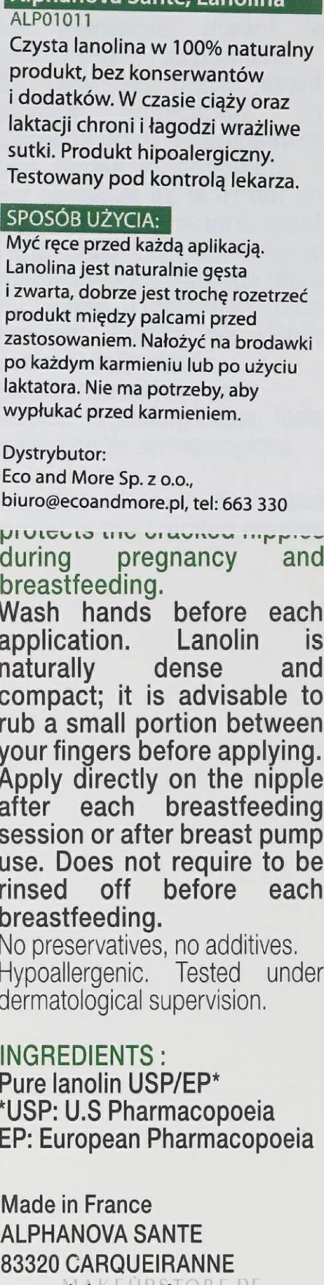 Lanolin für empfindliche Brustwarzen