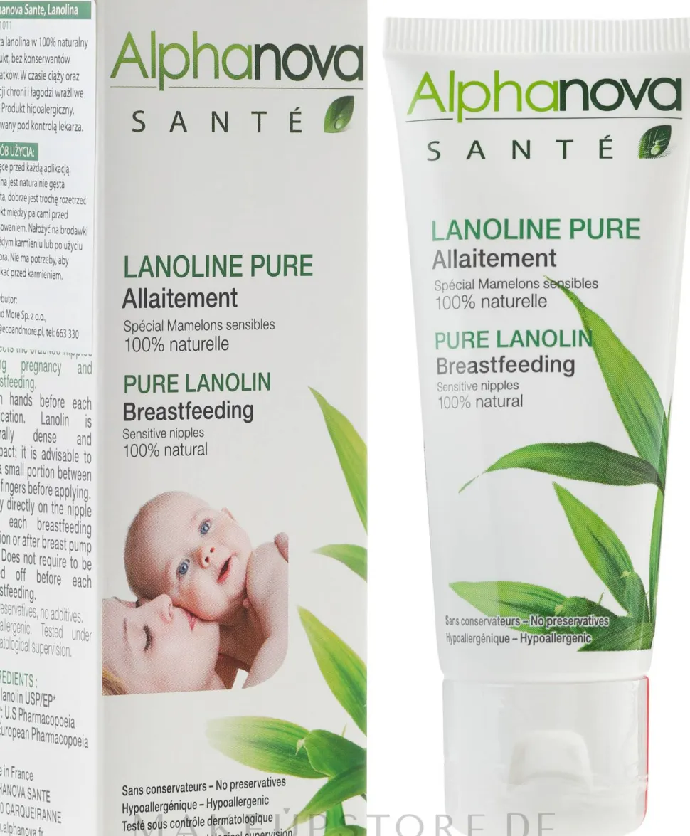 Lanolin für empfindliche Brustwarzen