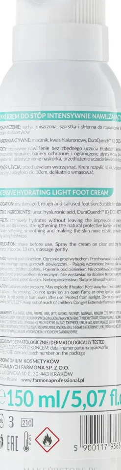 Leichte, intensiv feuchtigkeitsspendende Fußcreme