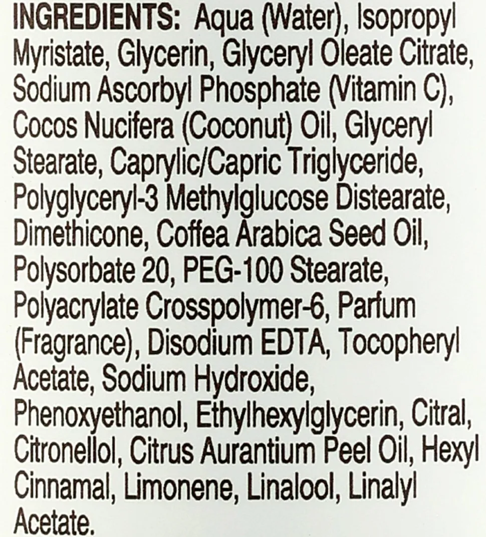 Leichtes Körperserum-Spray mit Vitamin C