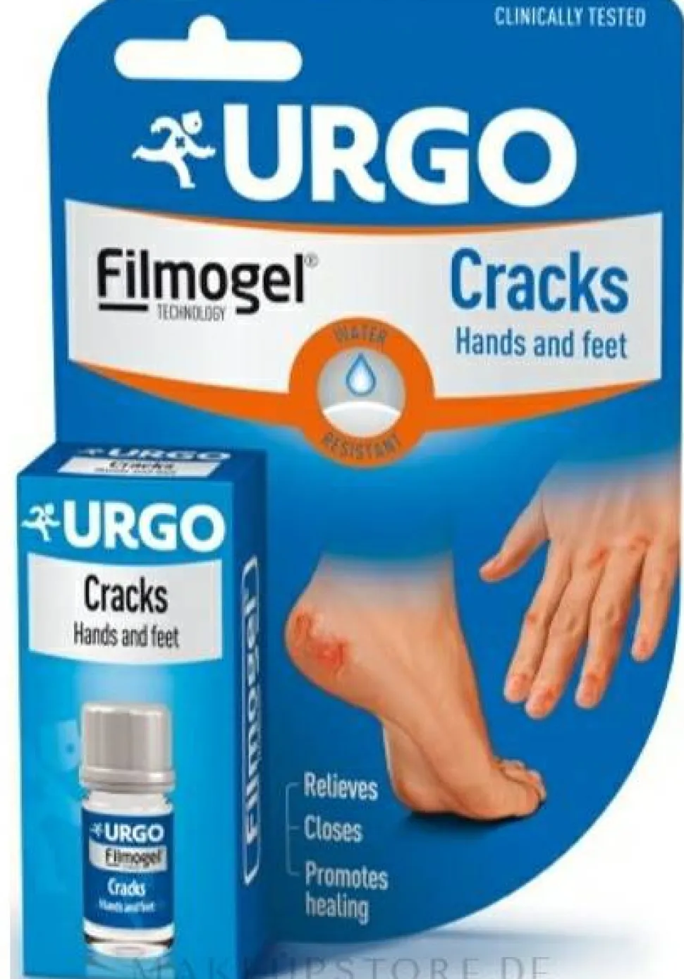 Lotion gegen rissige Haut an Händen und Fersen
