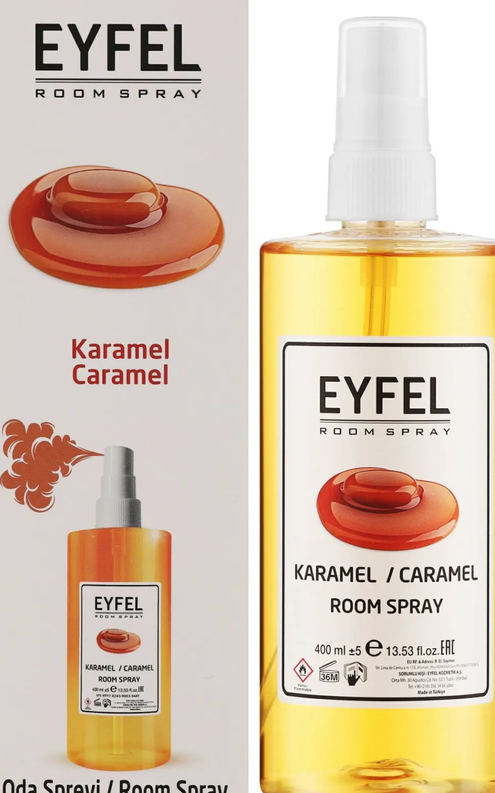 Lufterfrischer-Spray Karamell