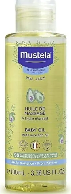 Massageöl für Babys mit Avocado-, Sonnenblumen- und Granatapfelkernöl