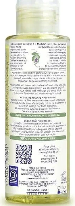 Massageöl für Babys mit Avocado-, Sonnenblumen- und Granatapfelkernöl