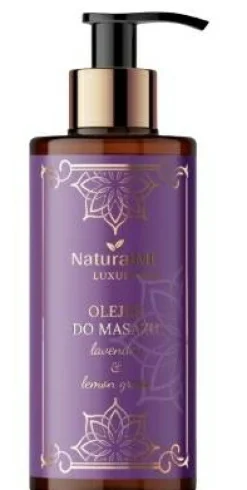 Massageöl für den Körper mit Lavendel und Zitronengras