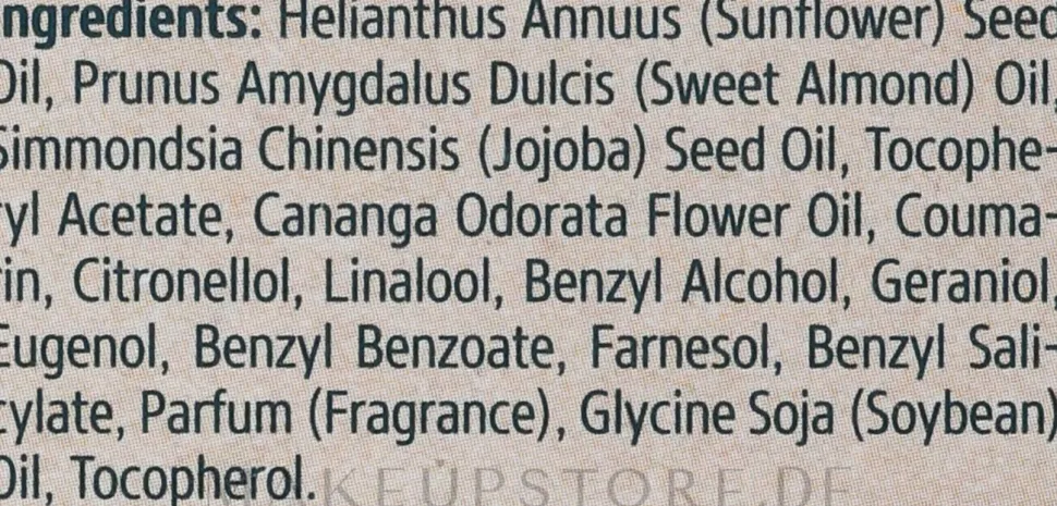 Massageöl für den Körper mit Ylang-Ylang-Öl