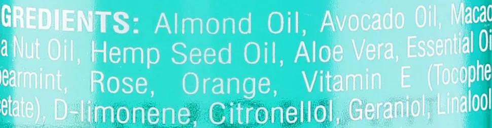 Massage-Öl Minze, Rose, Orange