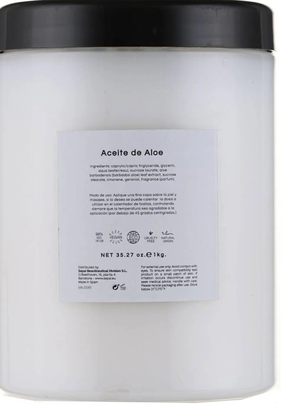 Massageöl mit Aloe, Omega 3 und Omega 6