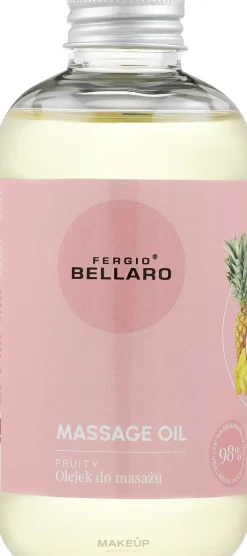 Massageöl mit Ananas, Trauben und Acai-Beere