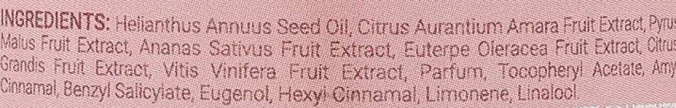 Massageöl mit Ananas, Trauben und Acai-Beere