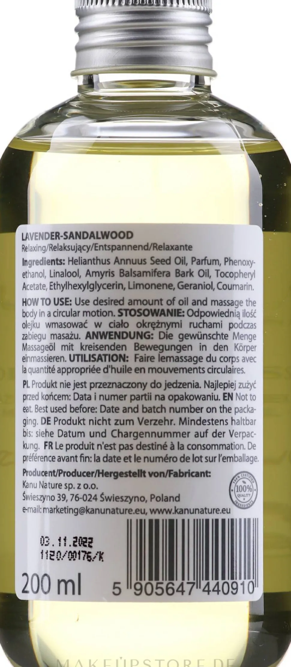 Massageöl mit Lavendel