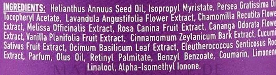 Massageöl mit Lavendelextrakt