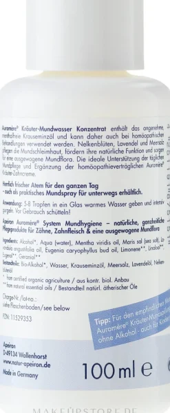 Mentholfreie Mundspülung für milde Atemfrische