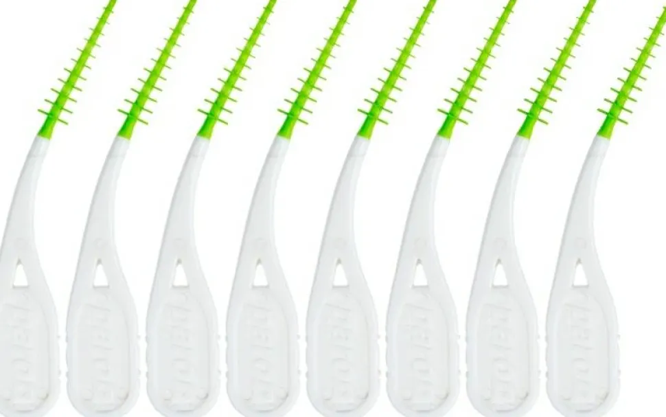 Metallfreie Interdentalbürsten, Größe M/L, 1,5/3,8 mm, grün