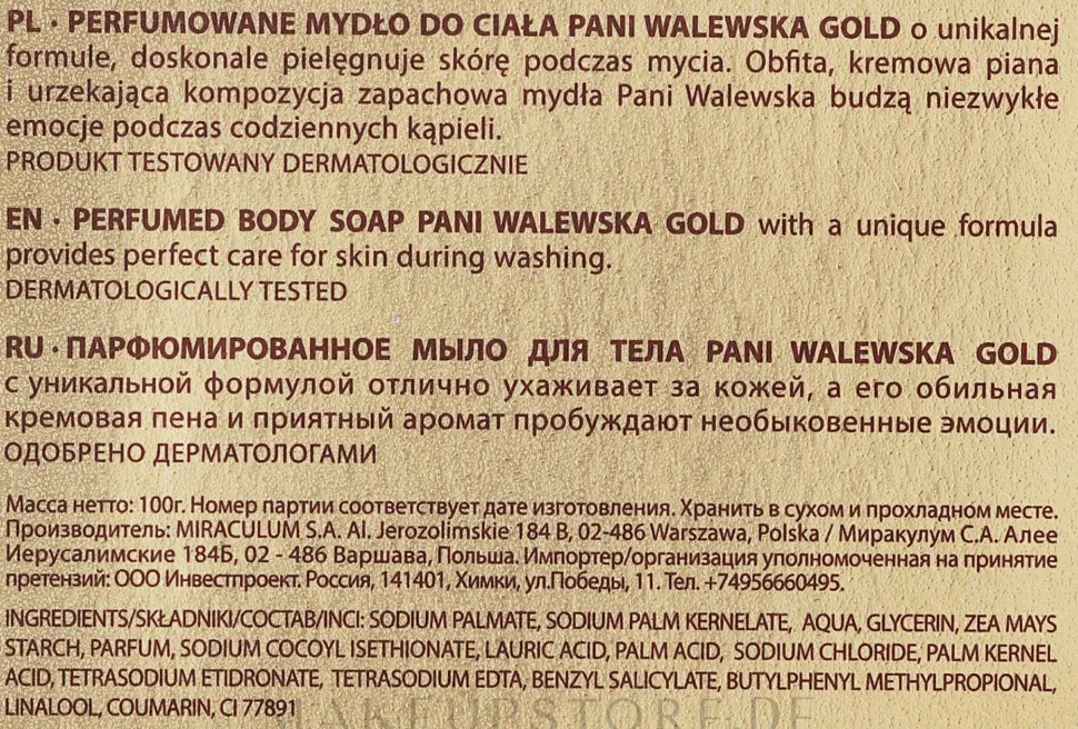Miraculum Pani Walewska Gold