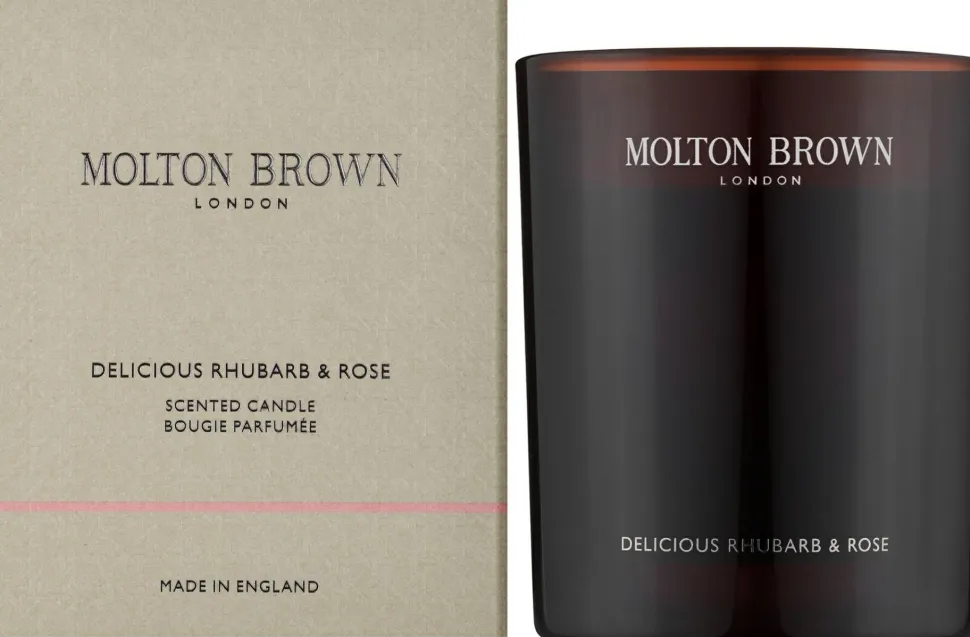 Molton Brown Delicious Rhubarb & Rose Scented Candle