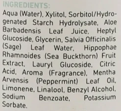 Mundspülung für empfindliche Zähne mit Aloe Vera und Salbei
