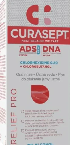 Mundspülung mit 0,20% Chlorhexidin und Chlorbutanol
