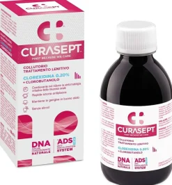 Mundspülung mit 0,20% Chlorhexidin und Chlorbutanol