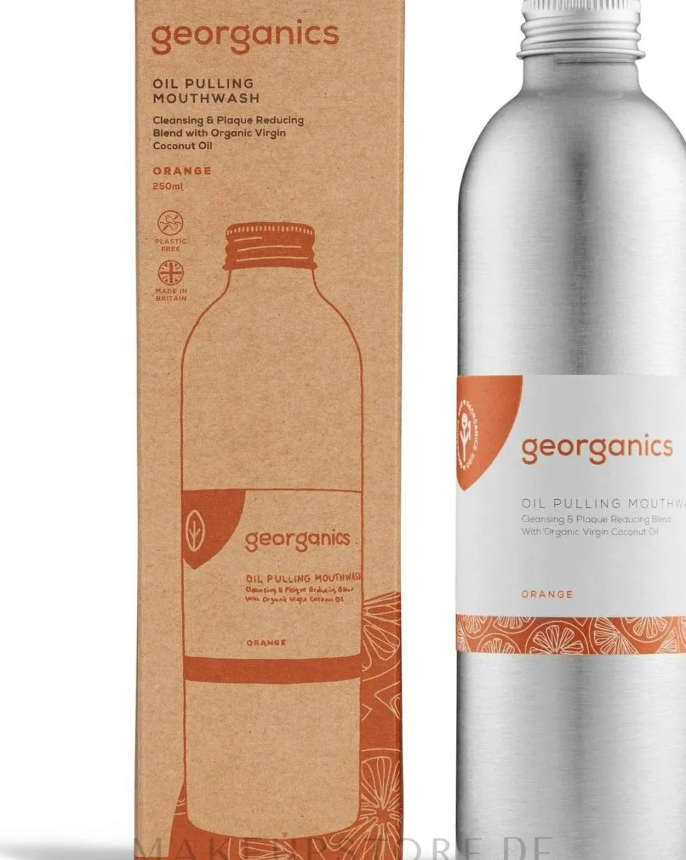 Mundwasser mit Orange und Kokosnussöl