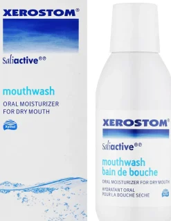 Mundwasser mit trockenem Mund