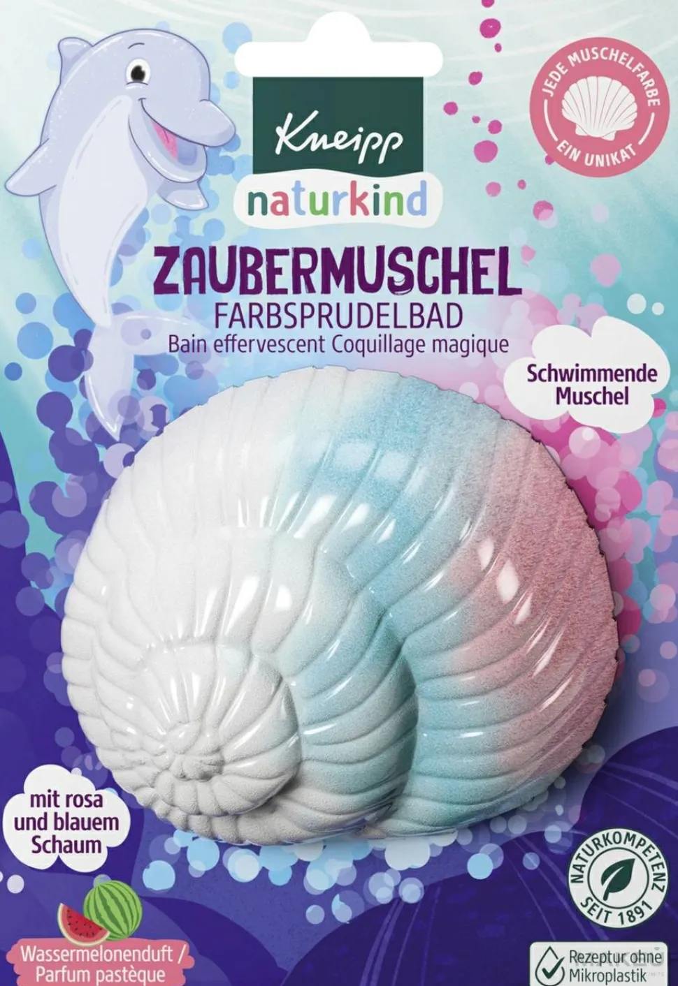 Muschelförmige Badekugel