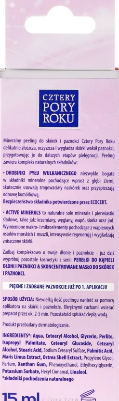 Nagelhaut- und Nagelpeeling mit Vulkanerde