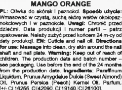 Nagel- und Nagelhautöl mit Blumen Mango und Orange