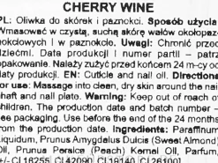 Nagel- und Nagelhautöl mit Wein- und Kirschduft
