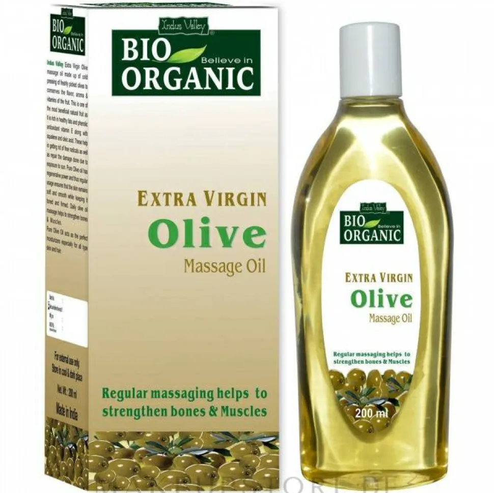 Natives Olivenöl zur Massage