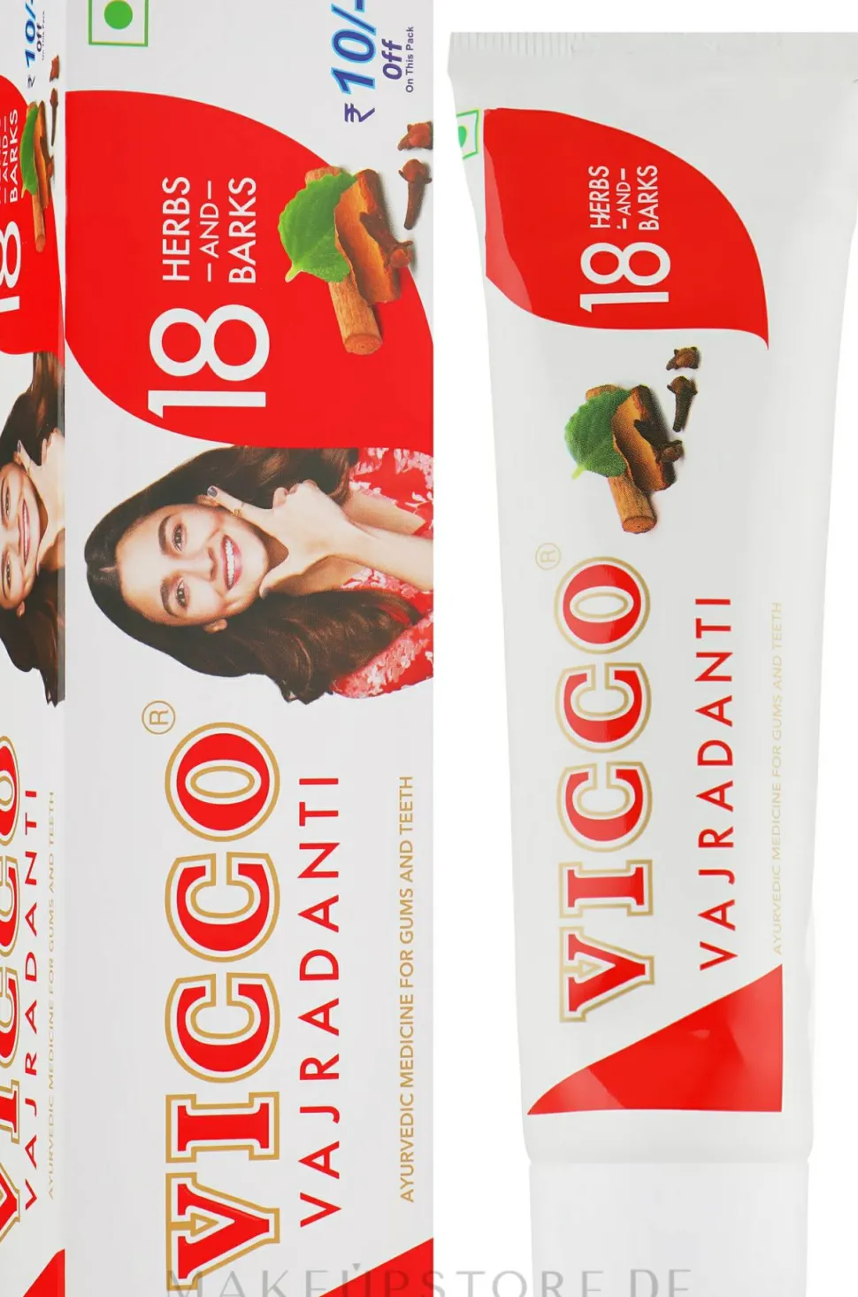 Natürliche ayurvedische Zahnpasta 18 indische Kräuter