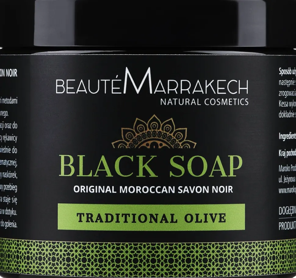 Natürliche marokkanische schwarze Seife