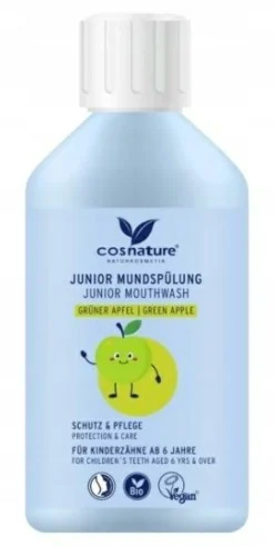 Natürliche Mundspülung für Kinder ab 6 Jahren „Grüner Apfel“, mit Fluor