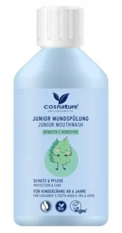 Natürliche Mundspülung für Kinder ab 6 Jahren 'Kamille und Minze', für empfindliche Zähne, mit Fluorid