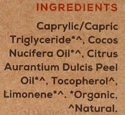 Natürliche Mundspülung mit roter Mandarine