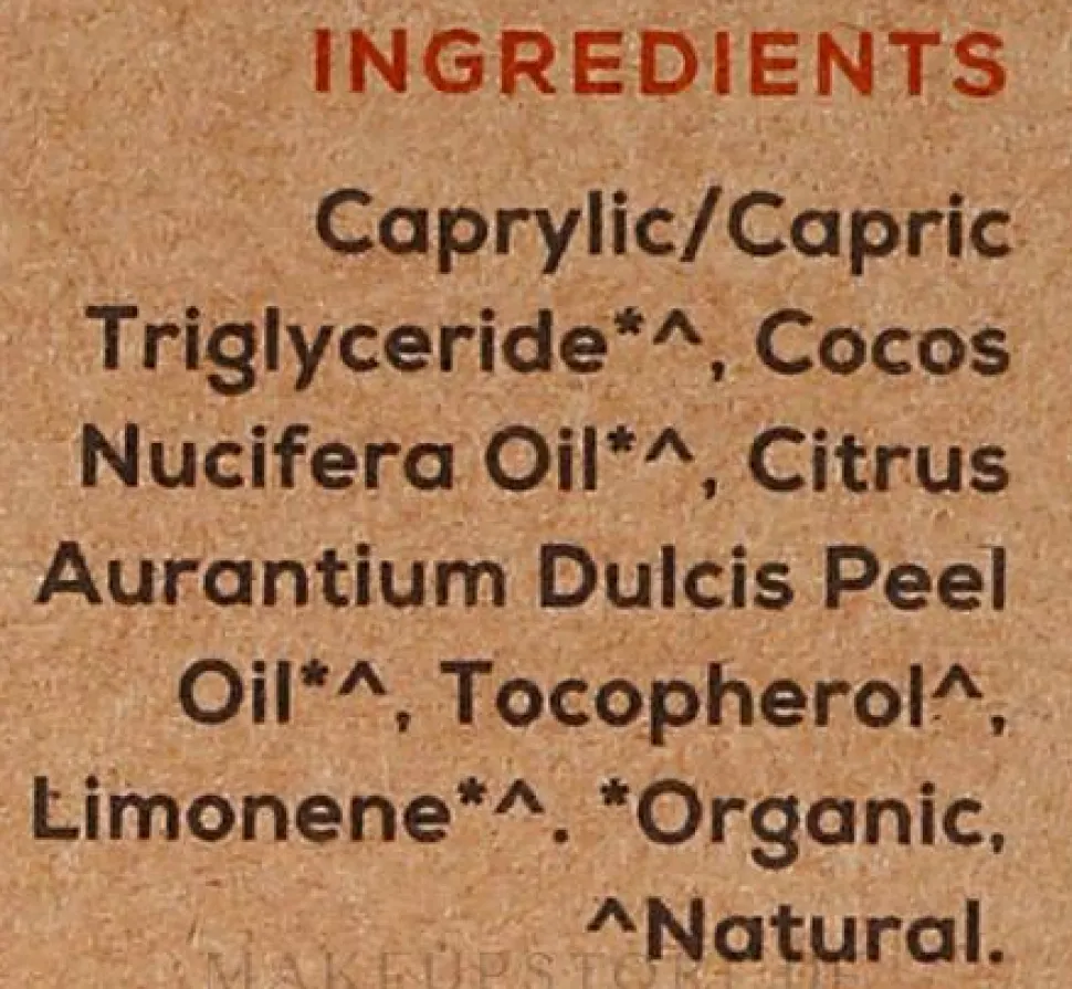 Natürliche Mundspülung mit roter Mandarine