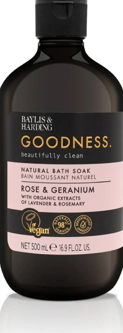 Natürlicher Badeschaum Rose & Geranium