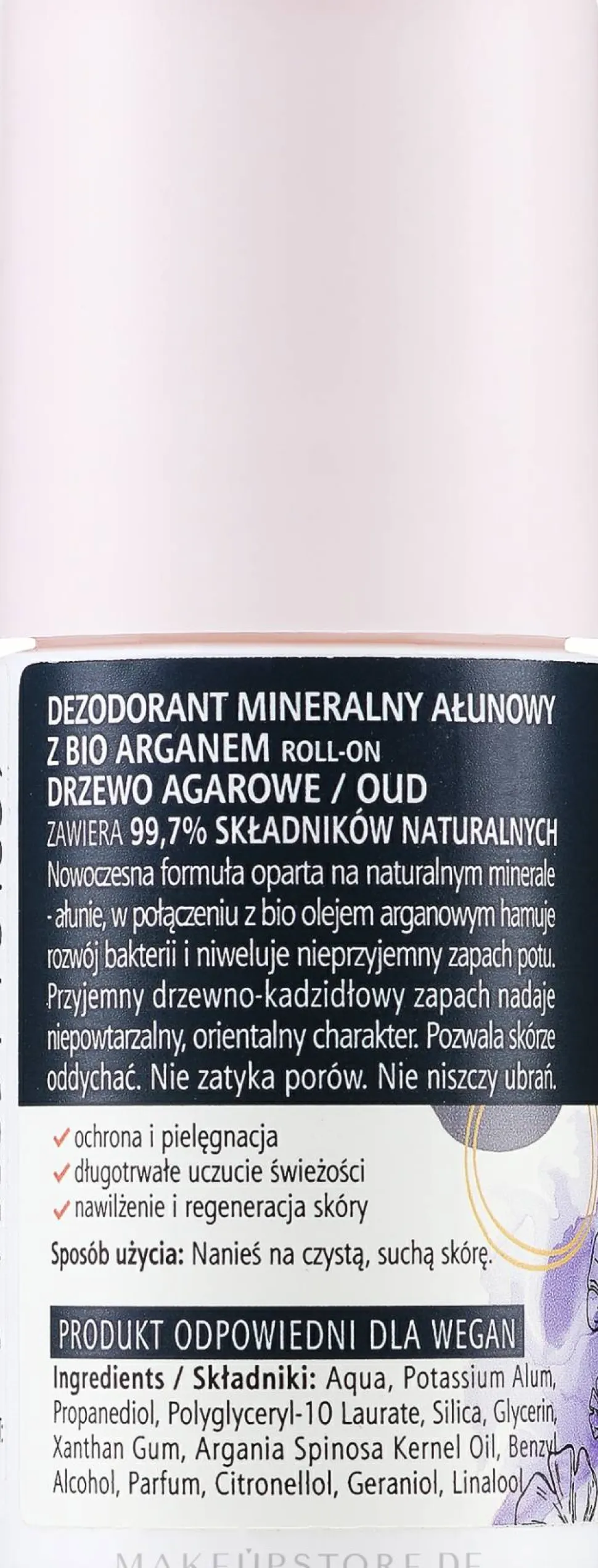 Natürlicher mineralischer Deo Roll-on Agarbaum