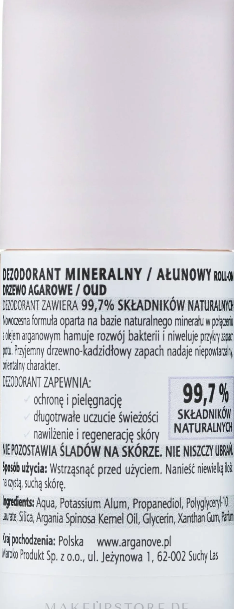 Natürlicher mineralischer Deo Roll-on Agarbaum