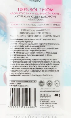 Natürliches Badesalz mit Kokosöl