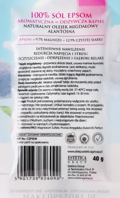 Natürliches Badesalz mit Mandelöl