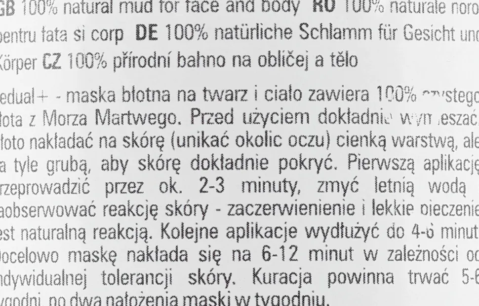 Natürliche Schlammmaske aus dem Toten Meer für Gesicht und Körper